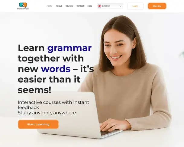 Grammar & Words - Learning Platform